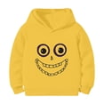 thumbnail image 4 of Kogui Trendy Casual Hooded Sweatshirt For Girls, Comfort Fit Unique Halloween Graphic Print, Holiday Daily Matching Tops (Yellow, 13-14 Years), 4 of 4