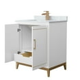 thumbnail image 2 of Wyndham Collection WCH515130SWZCMUNSMXX Marlena 30" Free Standing Single Basin Vanity Set, 2 of 7