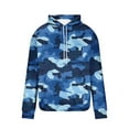 thumbnail image 4 of LOVZFMLL Essentials Hoodie for Men, Camo Casual Loose Fit Hooded Sweatshirt with Drawstring Pockets Fall Clothes Pullover Tops, 4 of 5