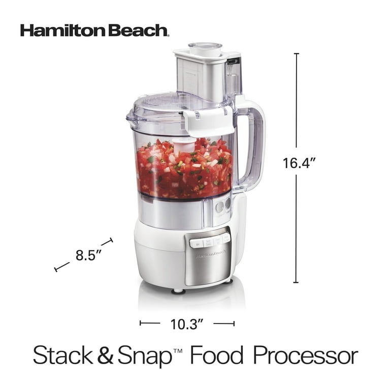 Hamilton Beach Stack & Snap Food Processor, 12 Cup Capacity, 70729