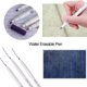 thumbnail image 2 of Fabric Marker with Metal Sewing Ruler Fabric Marking Pen Vanishing Inks Water Erasable Fabric Pen for Quilting Sewing Yellow pen with rule, 2 of 4