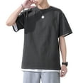 thumbnail image 1 of Camiseta de manga corta para hombre Camisetas de algodón sólido con cuello redondo Camisetas casu Romacci Camiseta hombre, 1 of 7