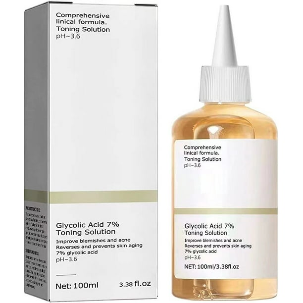 Glycolic Acid 7% Toning Solution Ordinary Acne Remover Lifting Firming Wrinkles Glowing Facial Skin Care Glycolic Acid Toner Qiuyongming unisex