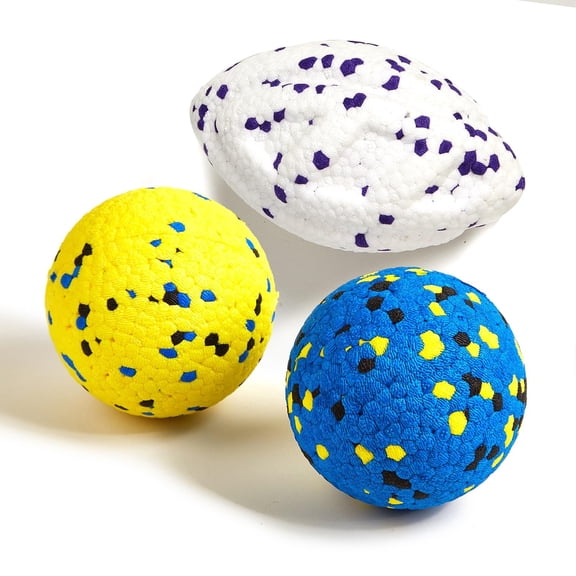 3Pack Dog Chew Toys for Aggressive Chewers, Tough Durable DogToy Teething Ball