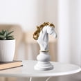 thumbnail image 4 of 2pcs Résine Pièces d'Échecs Chiffres d'Échecs Internationaux Rétro Décoration Simple Chevalier, 4 of 7