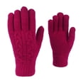 thumbnail image 2 of Winter Solid Color Knitted Gloves Suitable For Both Men And Women Providing Warmth And Comfort Gloves Mittens Mittens for Women Cold Weather Heated Winter Gloves Mittens Women Cold Weather Women, 2 of 6