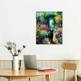 thumbnail image 3 of Nawypu Funny Black Cat Monet Canvas Wall Art, Vintage Monet Garden Cat Wall Decor in Famous Paintings, Abstract Matisse Monet Cat Poster for Wall, Framed Aesthetic Cat Picture Artwork for Bedroom, 3 of 5