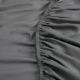 thumbnail image 6 of Serta Simply Clean 4-Piece Gray Solid Bed Sheet Set, Queen, 6 of 10