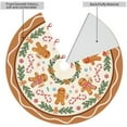 thumbnail image 2 of Gingerbread Christmas Tree Skirt 30 Inch Halloween Christmas Holiday Tree Skirts for Fall Christmas Tree Decoration (Cute Gin (1,36inch), 2 of 6