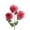 Red, variant on 3 - Head Artificial Dahlia Silk Flowers, Living Room Decor, Dining Table Centerpiece, Wedding and Event Decor, Easy Care, Modern Indoor Accent,Orange