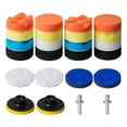 thumbnail image 1 of Kit de 24 almohadillas de pulido de 3 pulgadas, almohadillas de pulido de esponja para pulidora de taladro de espuma para automóvil, kit de pulido para encerado, 1 of 5