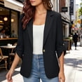 thumbnail image 2 of Byworldtasic Womens Casual Blazers Open Front Long Sleeve Work Office Suit Jackets Blazer, 2 of 9