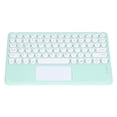 thumbnail image 4 of Clavier Tactile Sans Fil Capuchons de Touches Ronds Design Ergonomique Ultra Mince Clavier Tactile Intelligent Sans Fil pour Tablettes Ordinateurs Portables Vert, 4 of 14