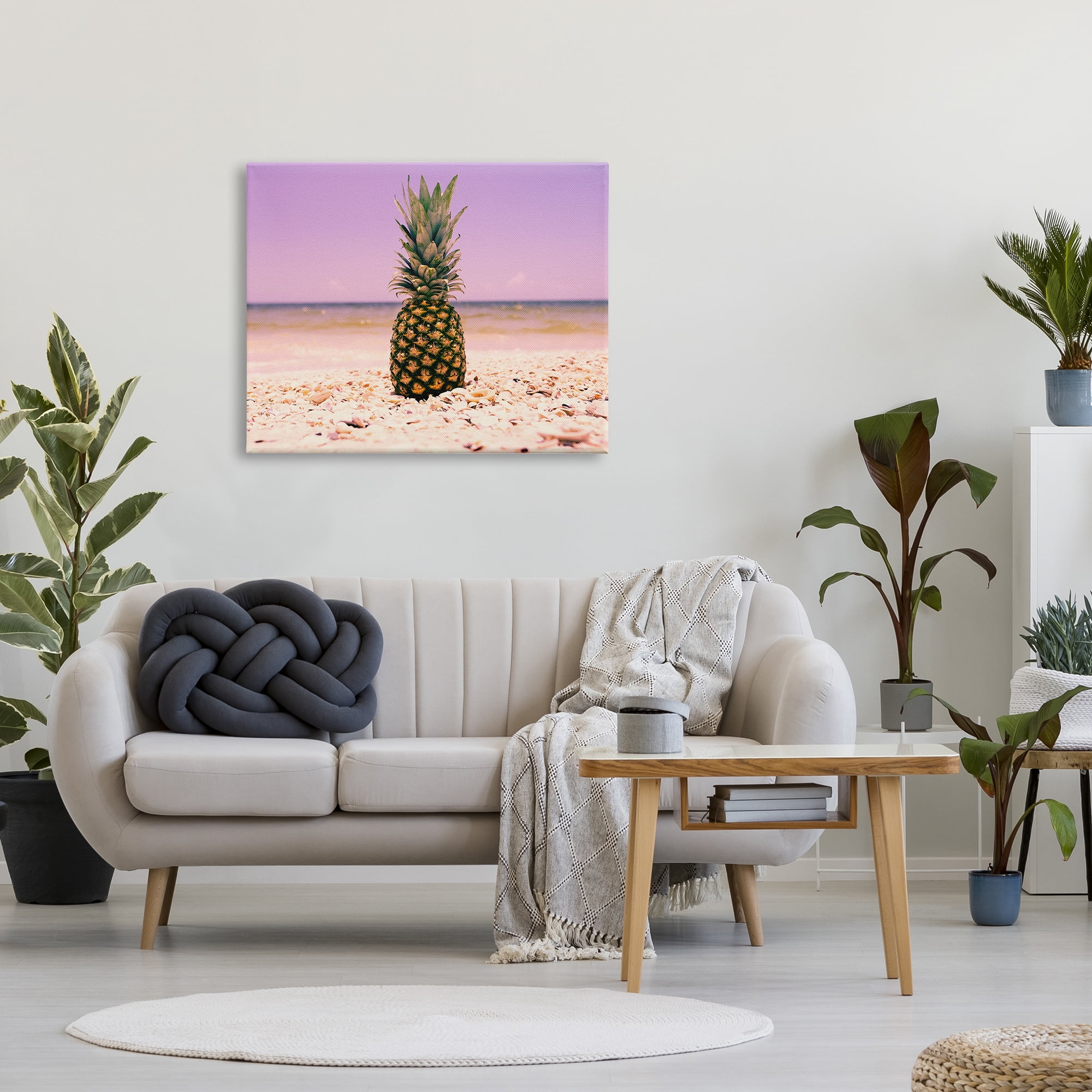 Stupell Industries Pink Purple Pineapple Beach, 30 x 40,Design by World Art Group