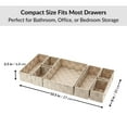 thumbnail image 5 of 7-Piece Braided Polyester Drawer Divider Set - Beige, 5 of 8