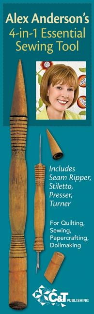 Alex Anderson's 4-in-1 Essential Sewing Tool: Includes Seam Ripper by C&T PUBLISHING and Turner Presser 20109 Stiletto