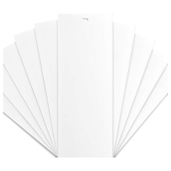 PVC Vertical Blind Replacement Slat Smooth (White) 10 Pk 82 1/2 x 3 1/2