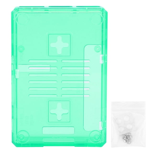 Coque de protection givrée en ABS pour Raspberry Pi 3B 3B+ D avec vis (vert)