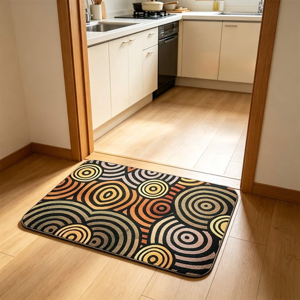 YiJuHui Super Absorbent Bath Mat, Russian Style Diatom Mud Floor Rug, Quick Drying Non-Slip Bathroom Rug, Water Absorbing Shower Mat for Bathroom Floor Safety, Anti-Mold Bath Mat for Wet Areas