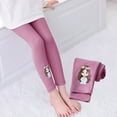 thumbnail image 3 of Ruyang Girls Cute Bunny Cat Leggings Kids Cotton Footless Dance Tights Winter Warm Soft Stretchy Stockings Slim Pantyhose, 3 of 3
