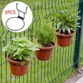 thumbnail image 4 of LOVIVER s3PCS Pot Holder s Wall Mounted Flower Pot Holder s Plant Hanger Metal, 4 of 8