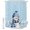Blue, variant on Shower Curtains for Bathroom, Blue Christmas Snowman Waterproof Fabric Shower Curtain, Xmas Snowflake Winter Blue Decorative Bathroom Curtain for Bathtub, 72"x72", No Hooks Included