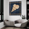 thumbnail image 5 of Epic Art 'Seashell on Navy III' by Cindy Jacobs, Acrylic Glass Wall Art, 36"x36", 5 of 10