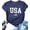 B2-Blue, variant on American Flag Shirts for Women 4th of July T-Shirt USA Print Patriotic Shirt Stars and Stripes Freedom Graphic Tees Large