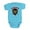Turquoise, variant on CafePress - Krampus Face Naughty Body Suit - Cute Infant Bodysuit Baby Romper - Size Newborn - 24 Months