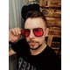thumbnail image 4 of Gafas de sol AIEYEZO Tony Stark vintage con montura metálica cuadrada, 4 of 7