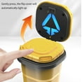 thumbnail image 6 of shyuyusa Car Ashtray Carbon Fiber Car Ashtray With Led And Practical Easy To Install Car Ashtray,Portable Ash Tray Cigarette Cinder Tray Easy Clean Mini Trash Can for Vehicle Home Office, 6 of 8