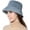 Blue Grey, variant on Women Winter Bucket Hat Warm Faux Fur Wool Cloche Hats Outdoor Foldable Fisherman Cap Black