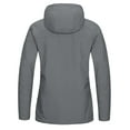 thumbnail image 2 of Little Donkey Andy Women's Waterproof Rain Jacket Windproof Light Jacket, Breathable Outdoor Rain Shell with Hood for Hiking Travel Golf Grey XL, 2 of 7