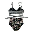 thumbnail image 3 of Womens Two Piece Swimsuits Push Up High Waisted Bathing Suit Tummy Control Spaghetti Strap Bikini Sets, 3 of 4