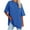 Blue, variant on Xihbxyly Plus Size Blouses for Women, Women's Oversized T Shirts Round Neck Leisure Short Sleeve Solid Color Tops Summer Casual Loose Blouse T-Shirts Casual Tunic Top