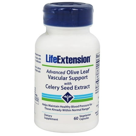 Life Extension - Advanced Olive Leaf Vascular Support with Celery Seed Extract - 60 Vegetarian (Best Celery Seed Extract)