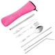 thumbnail image 1 of Kearding Juego de 7 Uds. De vajilla portátil impresa de acero inoxidable, cuchara, tenedor, cuchillo para carne, juego de palillos, cubiertos de viaje, Type7 NO7 Kearding HA003963-02, 1 of 6