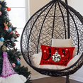 thumbnail image 3 of Red Christmas Pillow Cover 12x20 Inch Black White Buffalo Plaids Christmasball Joy to The World Snowflake Decoration Holiday Winter Farmhouse Throw Waist Pillow Cases Cotton Linen for Couch, 3 of 6
