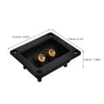 thumbnail image 2 of Subwoofer Box Speaker Terminal Cup 2 Way Binding Post Speaker Box Wire Connector Audio Terminal Cup for Stereo Speaker Easy Installation, 2 of 8