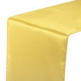 thumbnail image 1 of Unique Bargains 6 Pack Satin Table Runner, 12'x108' Smooth Silk Table Runner, Gold, 1 of 7