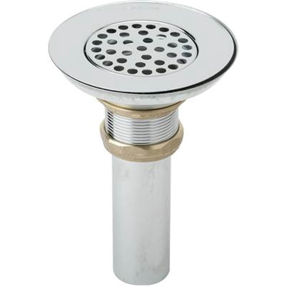 Elkay LK18 3-1/2" Drain Nickel Plated Brass Body, Strainer and Tailpiece