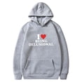 thumbnail image 1 of DPTALR Valentine's Day Couple Print Hooded Fleece Pocket Sweater Coat, 1 of 2