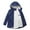 Navy, variant on Women's Warm Coat Jacket Outwear Fur' Lined Trench Winter Hooded Thick Overcoat