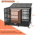 thumbnail image 7 of Vitesse Heavy Duty Indestructible high Anxiety  Dog Crate cage for Outdoor and Indoor with Removable Tray, 7 of 7