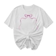 thumbnail image 5 of Aloohaidyvio Women’s Summer Casual T Shirts Loose Fit Soft Cotton Short Sleeve Crew Neck Cute Comfortable Basic Tops, 5 of 7