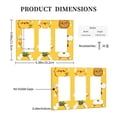 thumbnail image 3 of Cute Smiley Pineapple Switch Cover Decorative Wall Plate 3-Gang Standard Size, 3 of 5