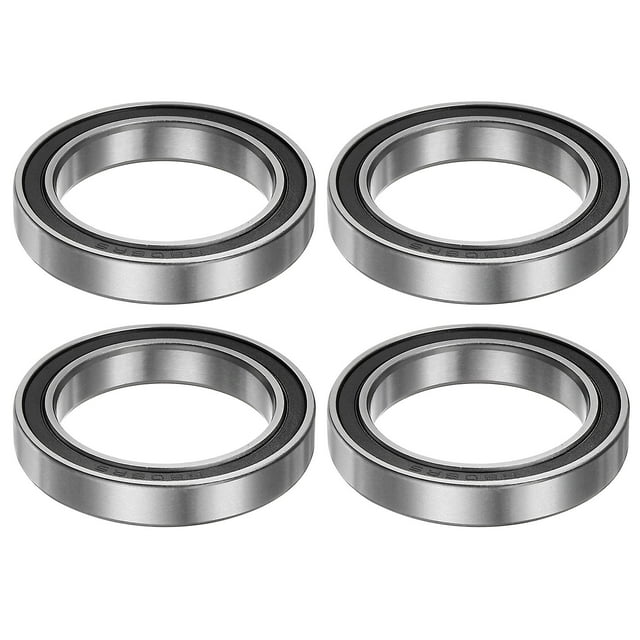 Unique Bargains Roulements à Billes 6806-2RS 30mmx42mmx7mm Acier Chromé ABEC5 Double Scellé Lot de 4
