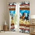thumbnail image 3 of Castle Fairy Horse Race Blackout Curtains Set of 2 (52x84 Each),Animal Window Curtains, 3 of 6