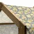thumbnail image 4 of Flower Pet House, Hydrangea Chrysanthemum Hortensia Pattern Countryside Old Style Illustration, Outdoor & Indoor Portable Dog Kennel with Pillow and Cover, 5 Sizes, Yellow Grey Green, by Ambesonne, 4 of 4