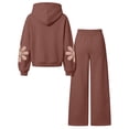 thumbnail image 7 of Nekdswn Girls 2 Piece Outfits Floral Print Hoodie and Straight Leg Pants Sports Sets for Kids Fall Fashion Fleece Lined Sweatsuits Size 2-16 Years, 7 of 7